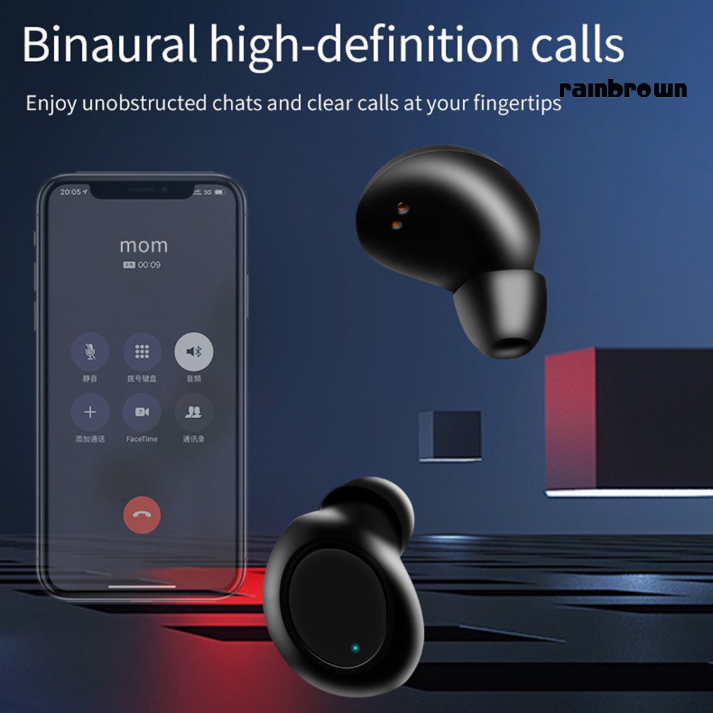 Tai Nghe Bluetooth 5.0 Không Thấm Nước Kèm Hộp Sạc