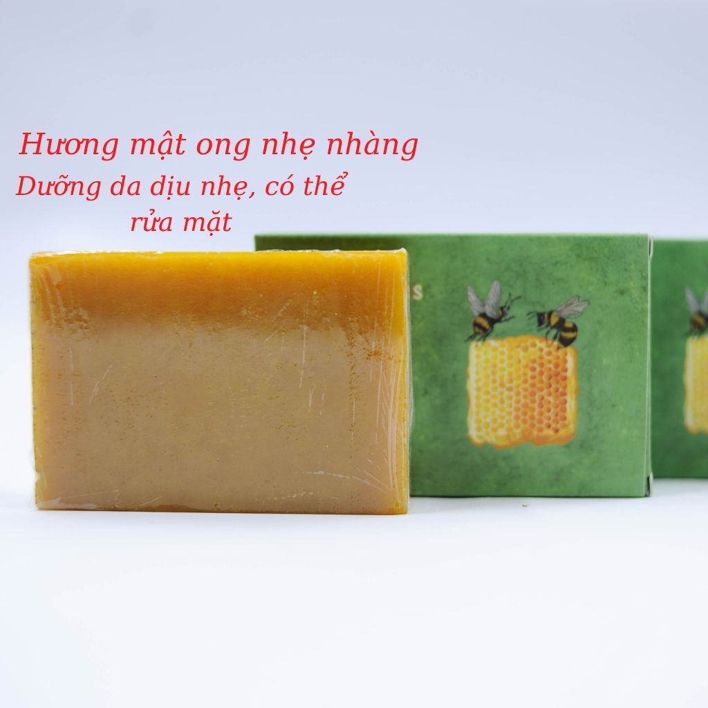 Xà Bông Nghệ Mật Ong - Xà Phòng Thảo Dược Sáng Da, Ngừa Thâm 100% Thiên Nhiên (100gr) | BigBuy360 - bigbuy360.vn