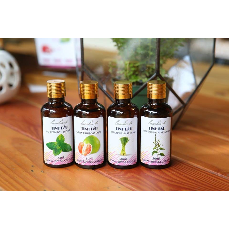 Bộ Tinh Dầu Kích Thích Mọc Tóc Lam Hà - combo 4 chai