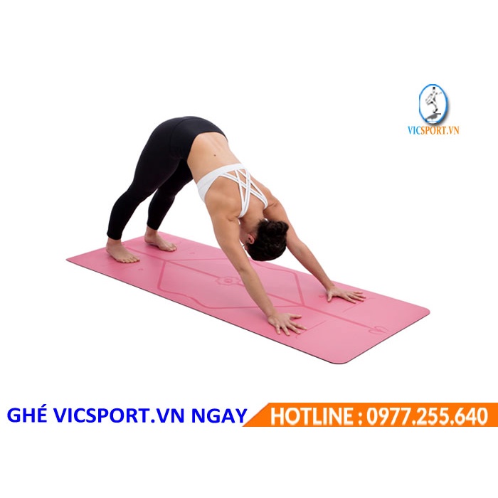 Thảm Tập Yoga Định Tuyến Cao Su Non Cao Cấp Đài Loan (Chính Hãng) - Vicsportvn