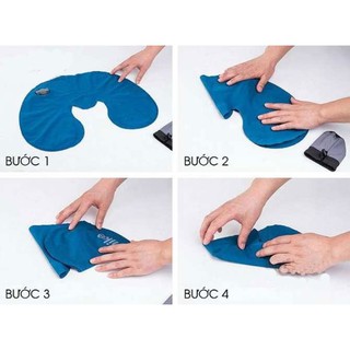 [GIÁ HỦY DIỆT] Combo Bộ 3 Gối Hơi Du Lịch (Gối Hơi - Bịt Mắt - Bịt Tai)