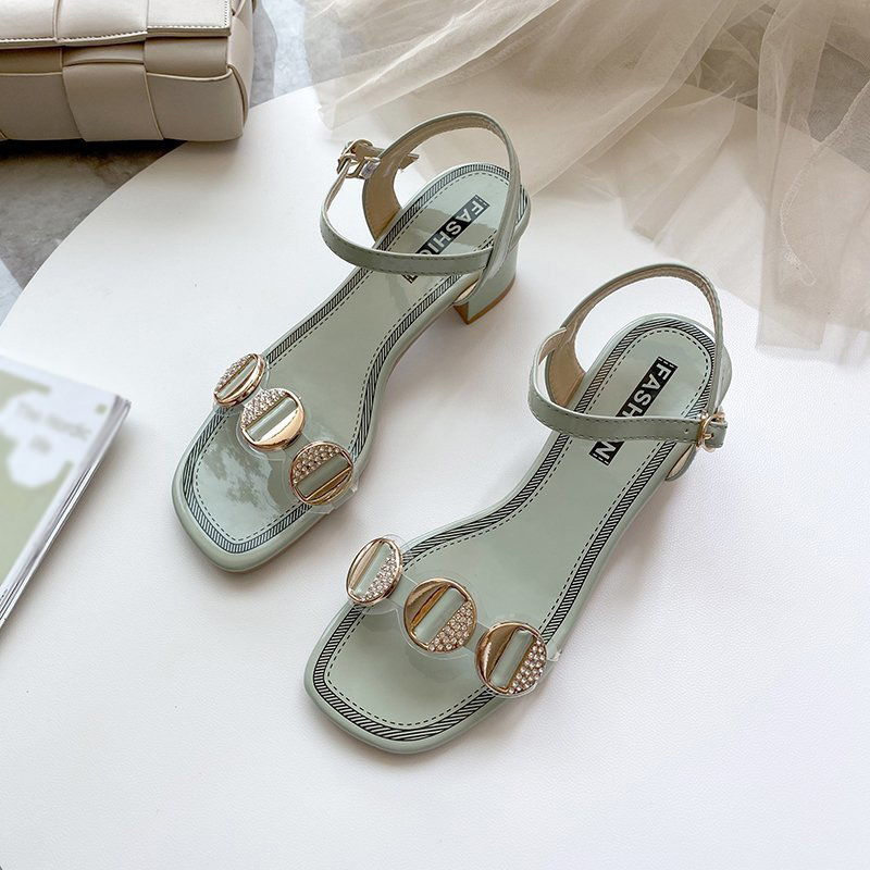 Giày Cao Gót Quai Dây Thời Trang Hàn Quốc Cho Nữ