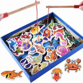 Bộ câu cá bằng gỗ