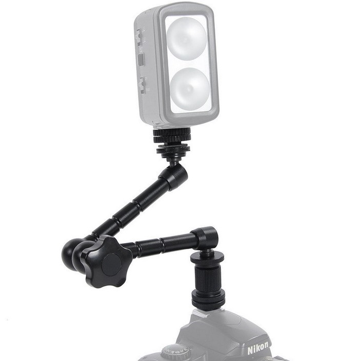 Cánh tay khớp nối 11 inch có thể điều chỉnh cho máy ảnh DSLR LED