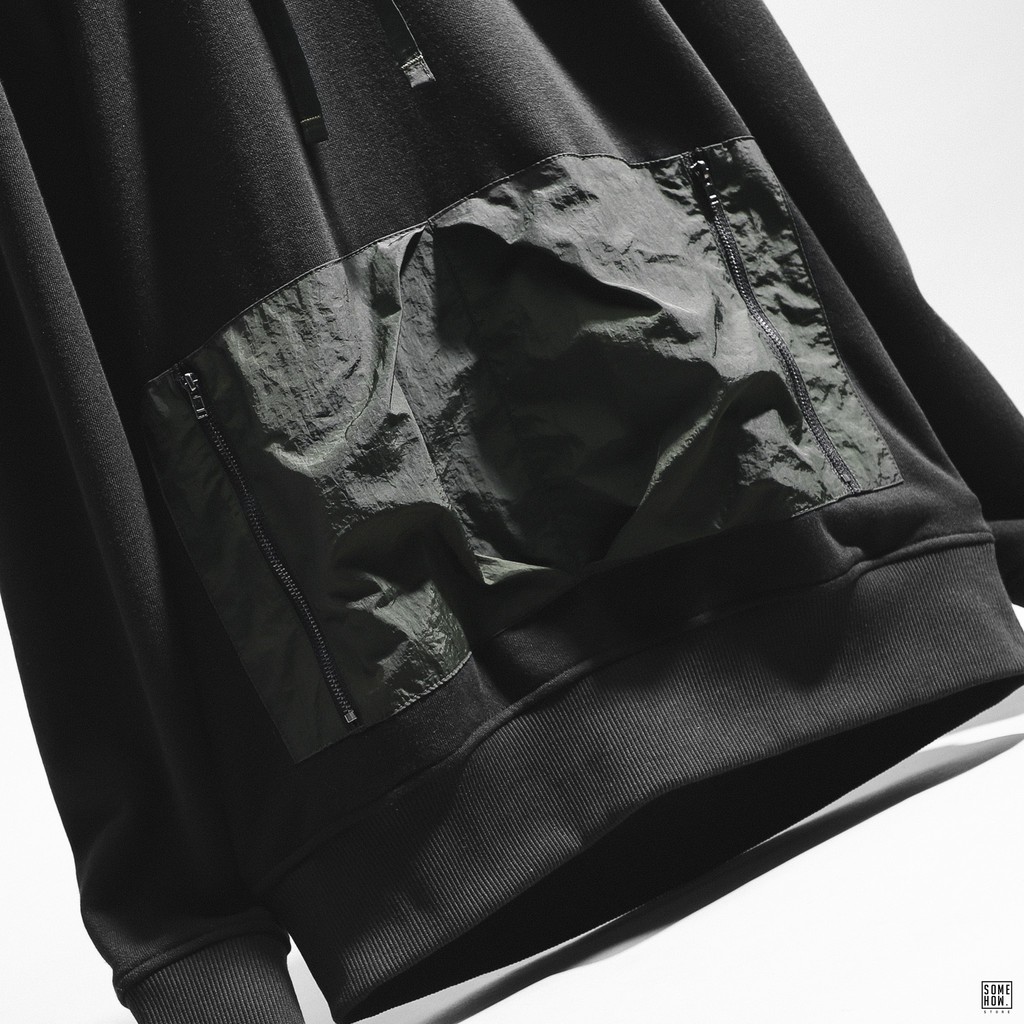 Áo Hoodies Numbi Đen Mix Rêu | BigBuy360 - bigbuy360.vn