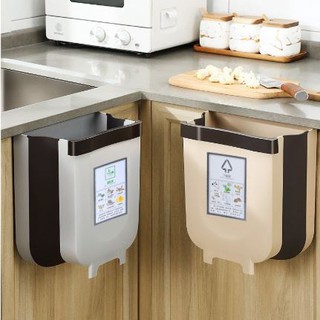 Thùng rác treo tủ bếp gấp gọn tiện dụng