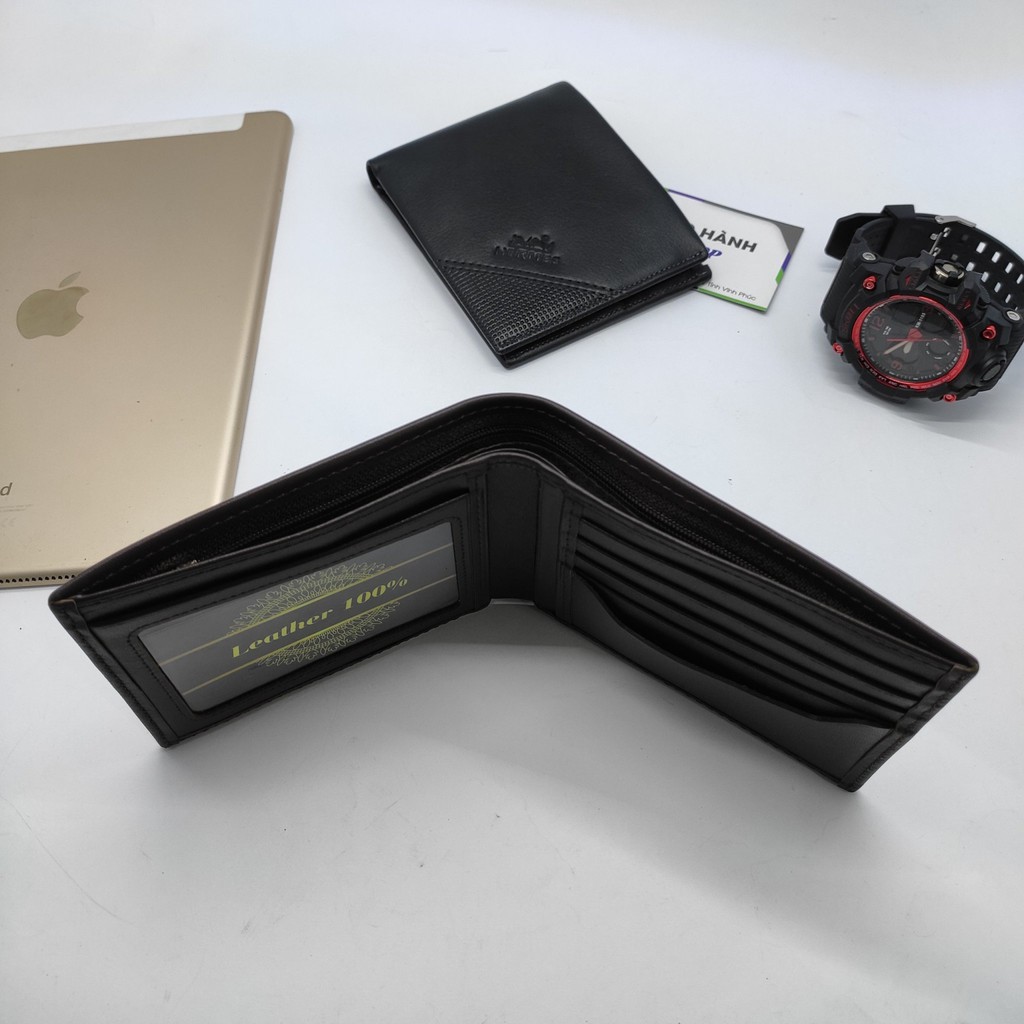 Ví Da Nam Full Box Da Bò Nappa Thật 100% Hàng Cao Cấp