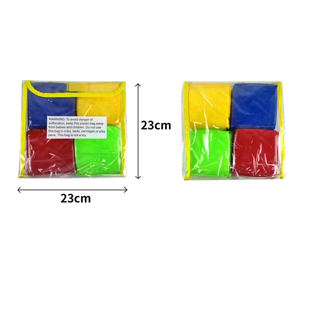RAINBOW Bộ 4 Khối Xúc Xắc + 4 Viên Xí Ngầu
