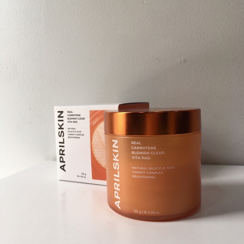 Thanh lý / Pass toner pad cà rốt APRILSKIN giàu vitamin A thành phần vegan