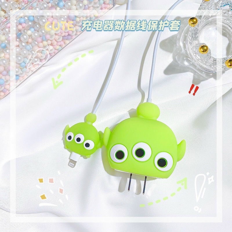 Bộ bảo vệ cốc sạc, dây sạc ,iphone ,đầu dây sạc iPhone chống dứt hình hoạt hình