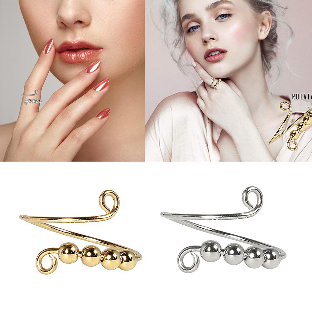 CACTU Nhẫn Đan Móc Thủ Công Giảm Căng Thẳng Đa Năng