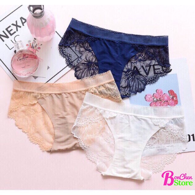 Quần lót nữ 100% cotton ren gợi cảm cao cấp sexy gợi cảm BC015 | BigBuy360 - bigbuy360.vn