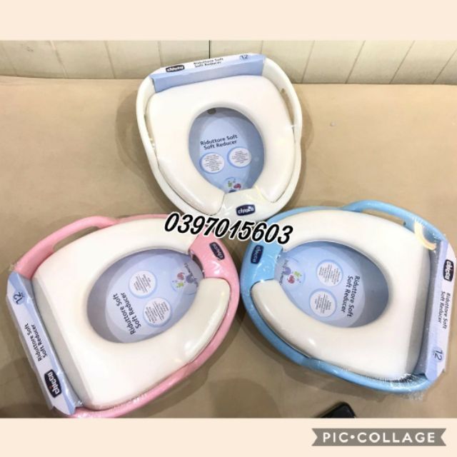 Bệ đặt toilet Chicco cho bé đi vệ sinh trên bồn cầu người lớn