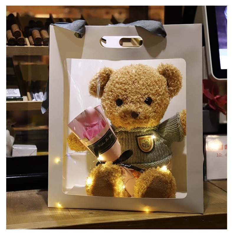 Gấu teddy nhồi bông kích thước nhỏ đáng yêu làm quà tặng dành cho bạn gái