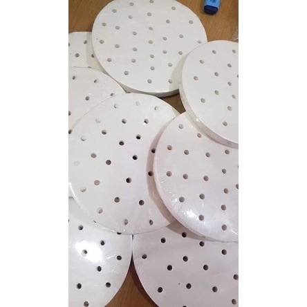 Tập 100 tờ giấy nến thấm dầu chống dính đục lỗ sẵn size 23 cm