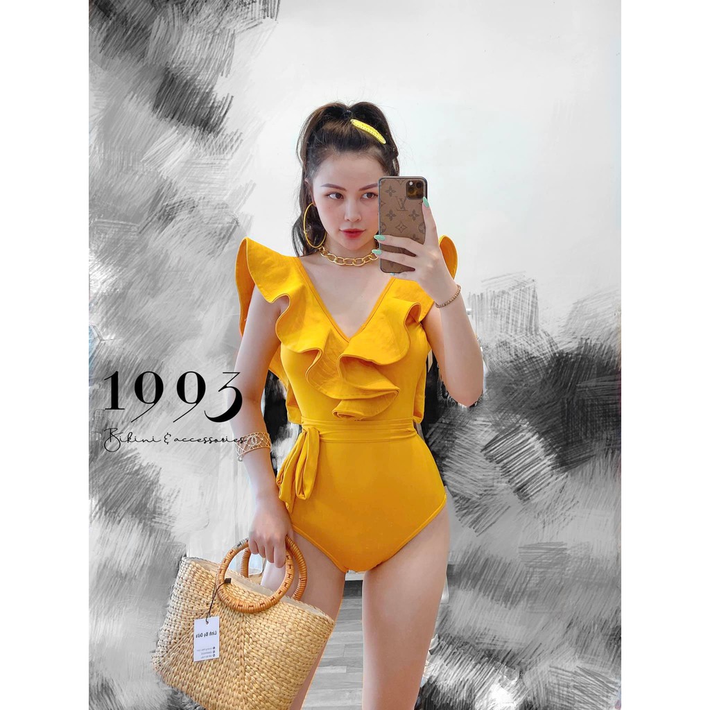 Bikini Nữ Một Mảnh Vai Bèo Nhiều Màu Hot Freesize Bin Sport BHV140
