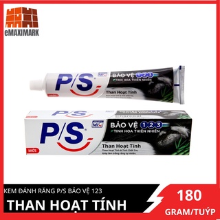 Kem đánh răng P/S Bảo vệ 123 Than hoạt tính 180g