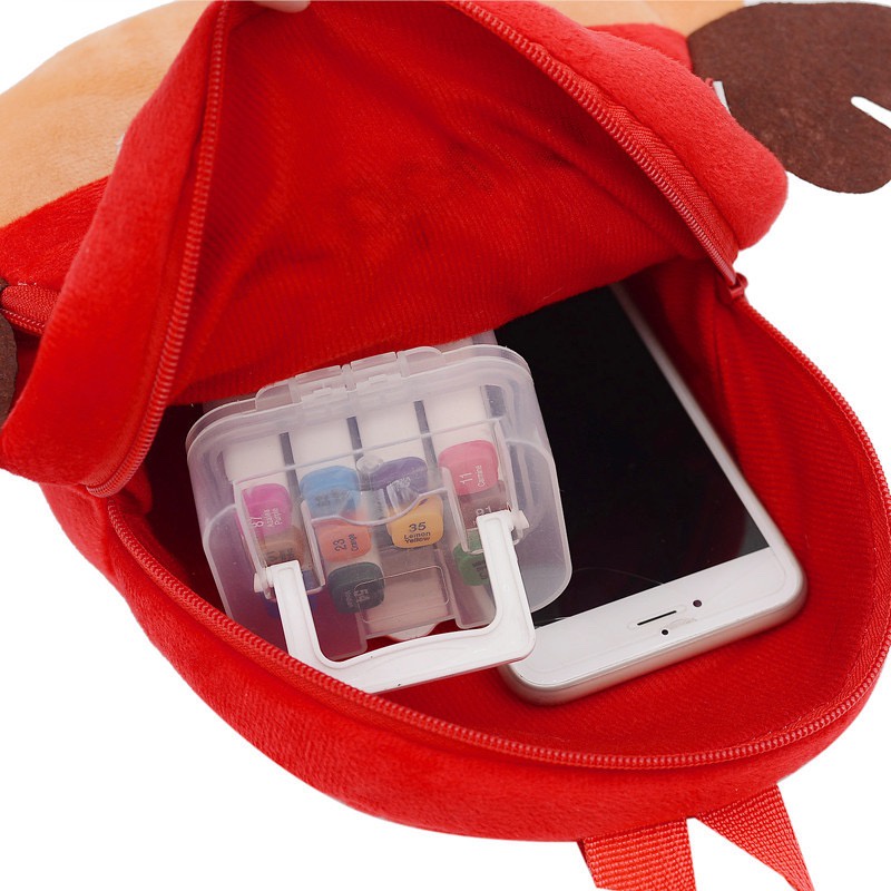 Balo mini đi học chất liệu nhung nhiều hình nhân vật hoạt hình cho các bé mẫu giáo