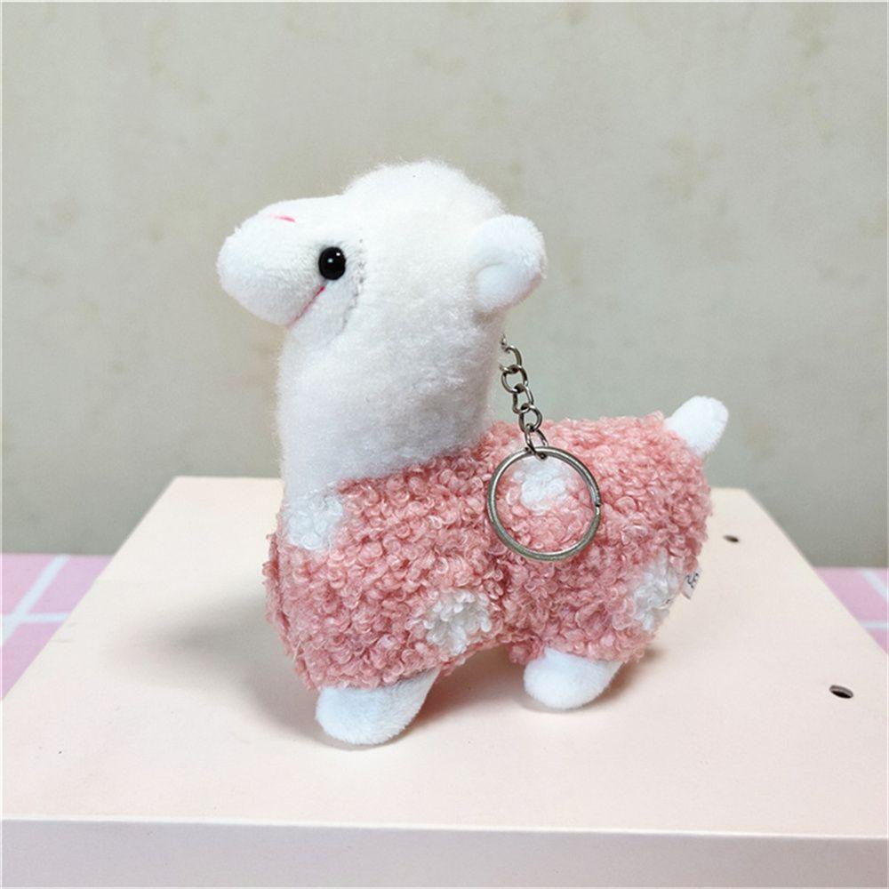 Đồ chơi nhồi bông Hình Lạc Đà Alpaca 12cm Mềm Mại Trang Trí Giường Ngủ Cho Bé Gái