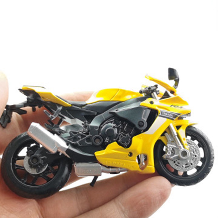 Mô hình xe mô tô Yamaha Yzf-R1 tỉ lệ 1:18 (Màu vàng, màu đen)