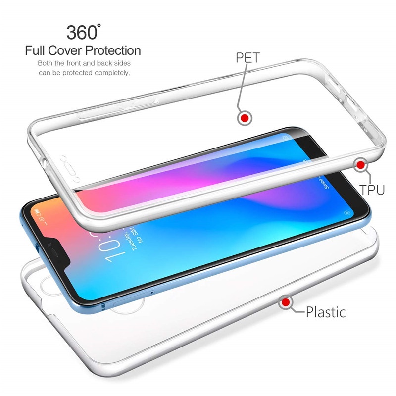 Ốp Điện Thoại Trong Suốt Bảo Vệ 360 Độ Cho Samsung Galaxy S22 S21 FE S20 Plus S8 S9 S10 Lite Note 20 Ultra 10 Pro
