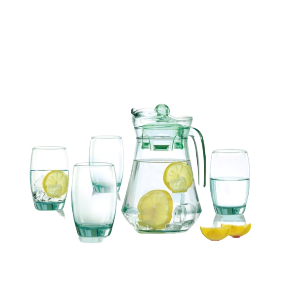 Bộ bình cốc thủy tinh 5 chi tiết trong suốt Luminarc - thương hiệu Pháp
