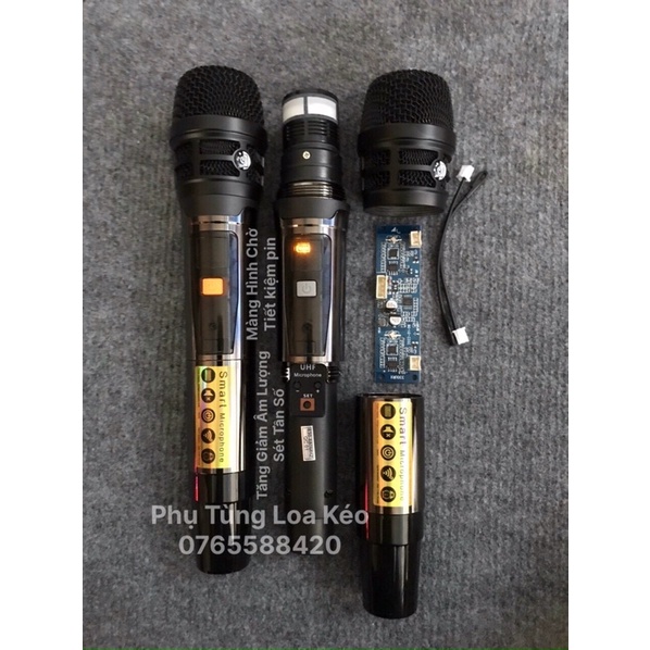 Micro Loa Kéo Shure Sóng UHF Tiết Kiệm Pin Tăng Giảm Âm Lượng Sét