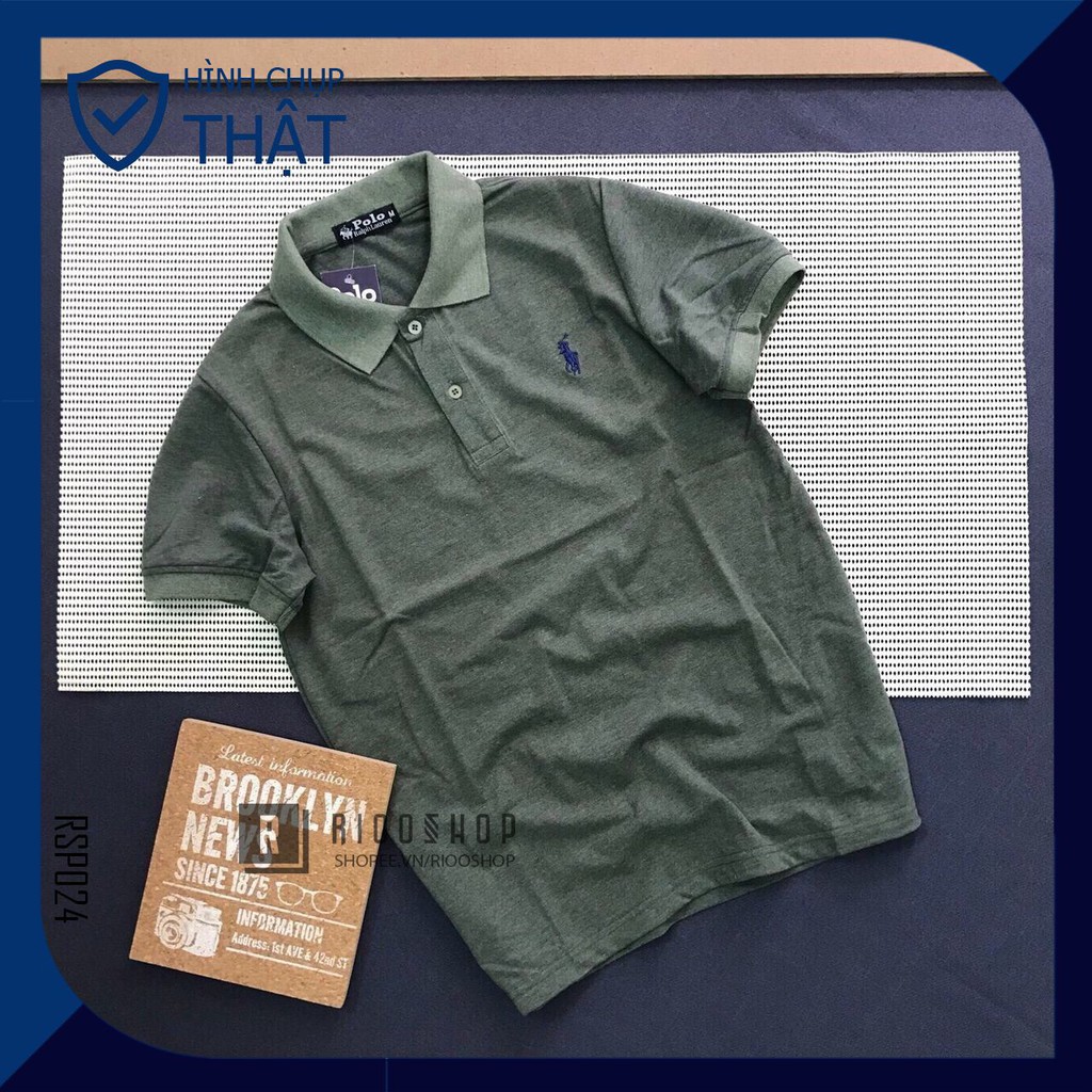 Áo thun polo có cổ cao cấp RL nhiều màu mới RSP024 có size lớn big size xxl Riooshop | BigBuy360 - bigbuy360.vn