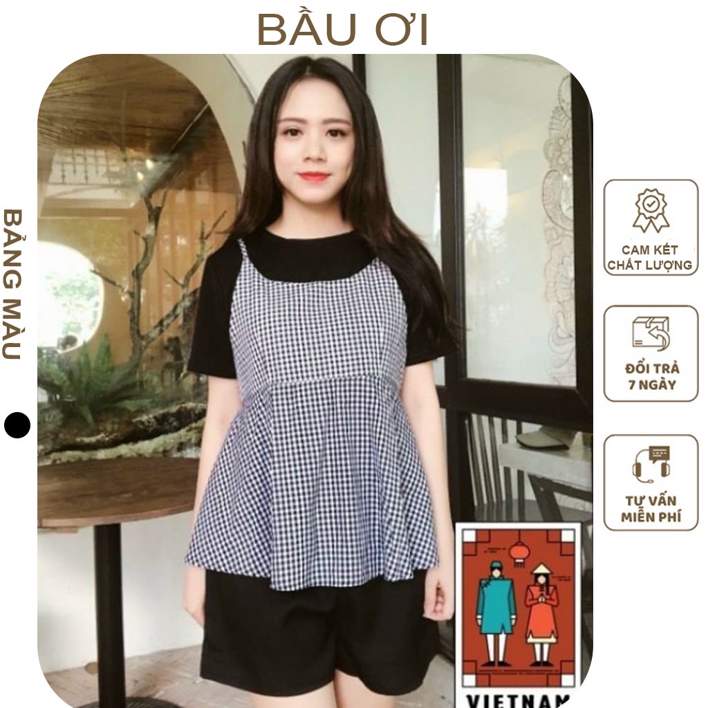[FREE SHIP B22 ] BỘ BẦU TRƯỚC VÀ SAU SINH MÙA HÈ SIÊU MÁT THIẾT KẾ CÔNG SỞ CAO CẤP CHẤT LIỆU VOAN LỤA - BỘ QUẦN ÁO BẦU
