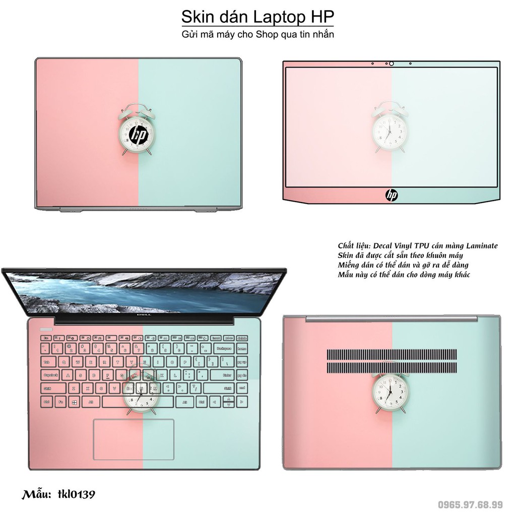 Skin dán Laptop HP in hình thiết kế nhiều mẫu 4 (inbox mã máy cho Shop)