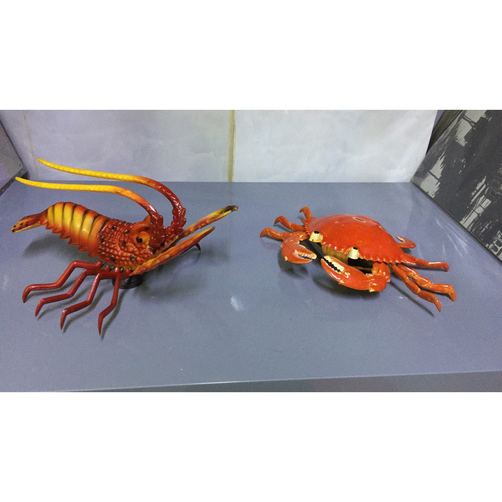 Con ghẹ, con tôm 3D hít nam châm trang trí: nhà, hít tủ lạnh, giáo cụ trực quan,... y như thật