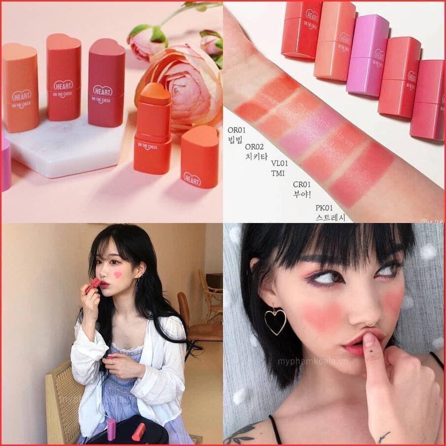 MÁ HỒNG A'PIEU HEART ON THE CHEEK | BigBuy360 - bigbuy360.vn