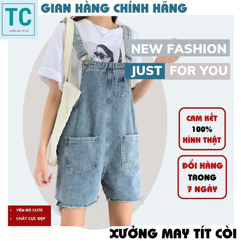 (ẢNH THẬT) yếm nữ 💚quần yếm jean nữ ,jean nữ cực xinh ,phong cách bánh bèo, vintage ,trẻ trung hàn quốc ulzzang TÍT CÒI | BigBuy360 - bigbuy360.vn