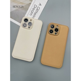 Solid leather phone case suitable for iPhone 14 13 12 11 pro max shock protection case
