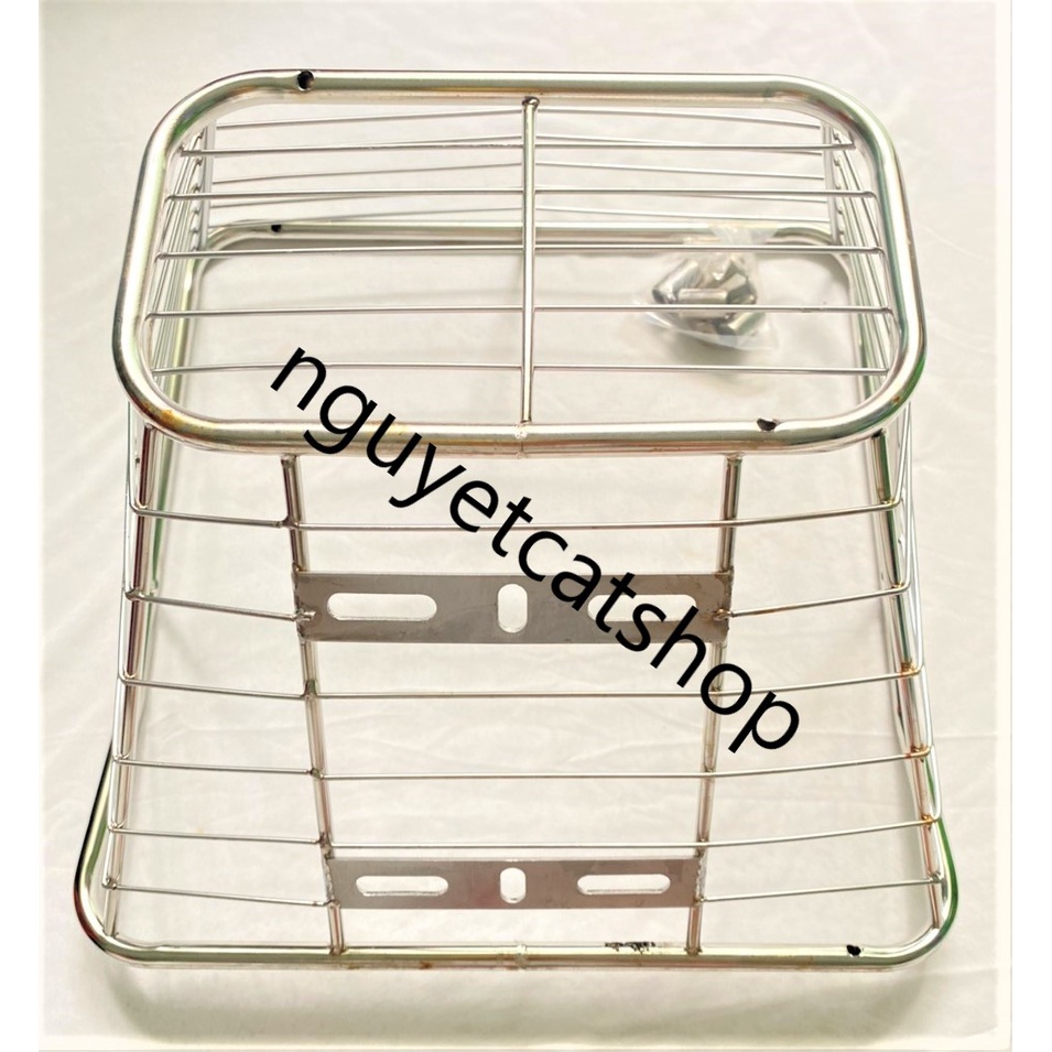 Rổ inox cho xe Dream, Wave, Sirius