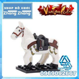 Đồ chơi Xếp hình chiến mã Dạ chiếu ngọc sư tử của Triệu Tử Long Triệu Vân trong Tam Quốc Minifigures Xinh XH1580 X1580