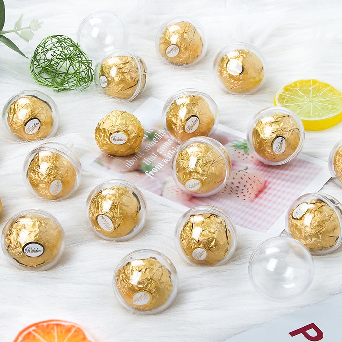 Set 10 quả cầu acrylic 4cm trong suốt dùng làm hoa/sô cô la DIY