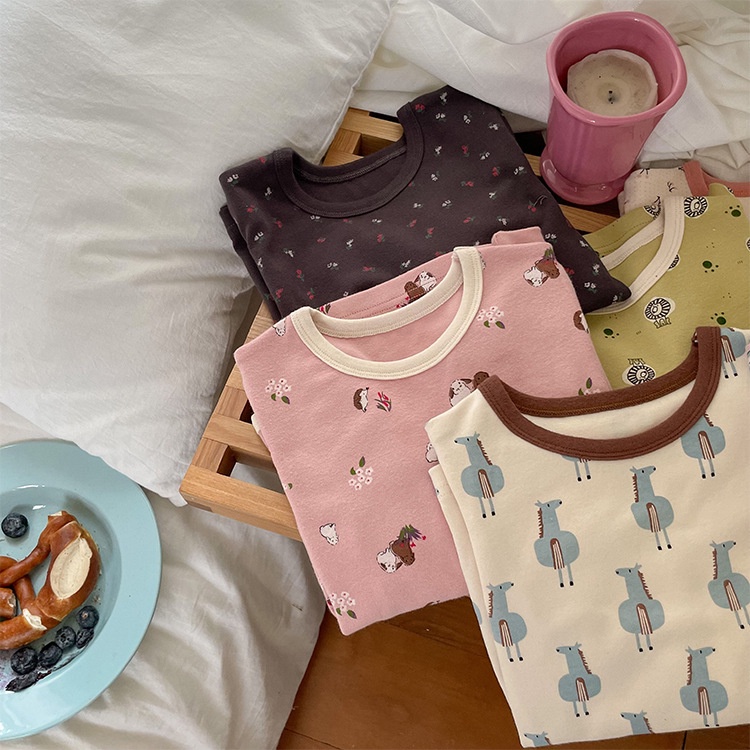 Bộ Thu Đông Bé Gái, Bộ Ngủ Dài Tay, Bộ Dài Tay Bé Gái, Ambb Kids Cho Bé Trai Và Bé Gái Từ 1-5 Tuổi ( 8-27kg)-2023