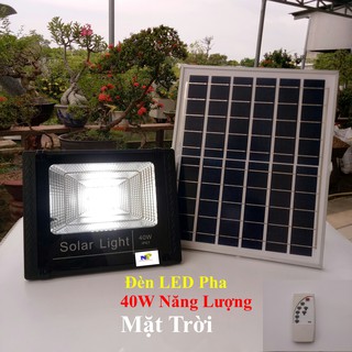 [Solar Light] Đèn LED Pha 40W Năng Lượng Mặt Trời Ngoài Trời - Kèm Điều Khiển Từ Xa