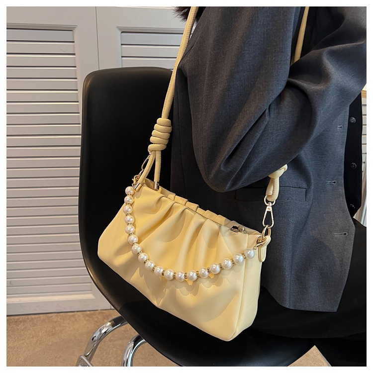 Túi đeo vai IELGY kiểu đám mây đính ngọc trai thời trang cao cấp cho nữ