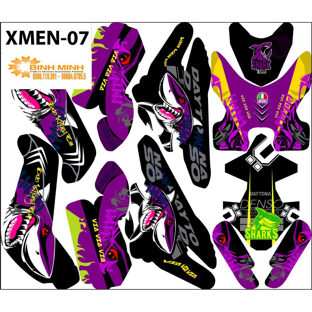 Tem trùm  Xe Điện Xmen 07