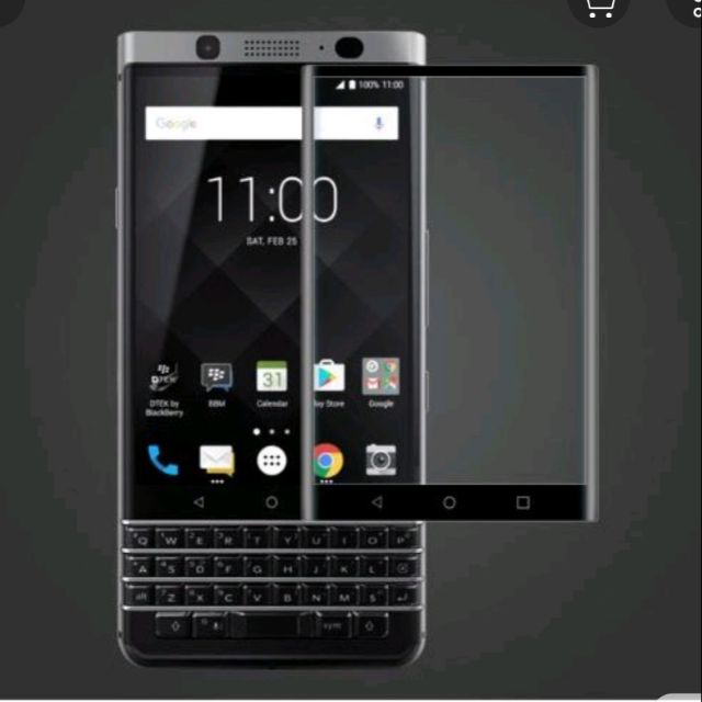 Dán kính cường lực full màn hình 4D cho blackberry keyone phủ màu