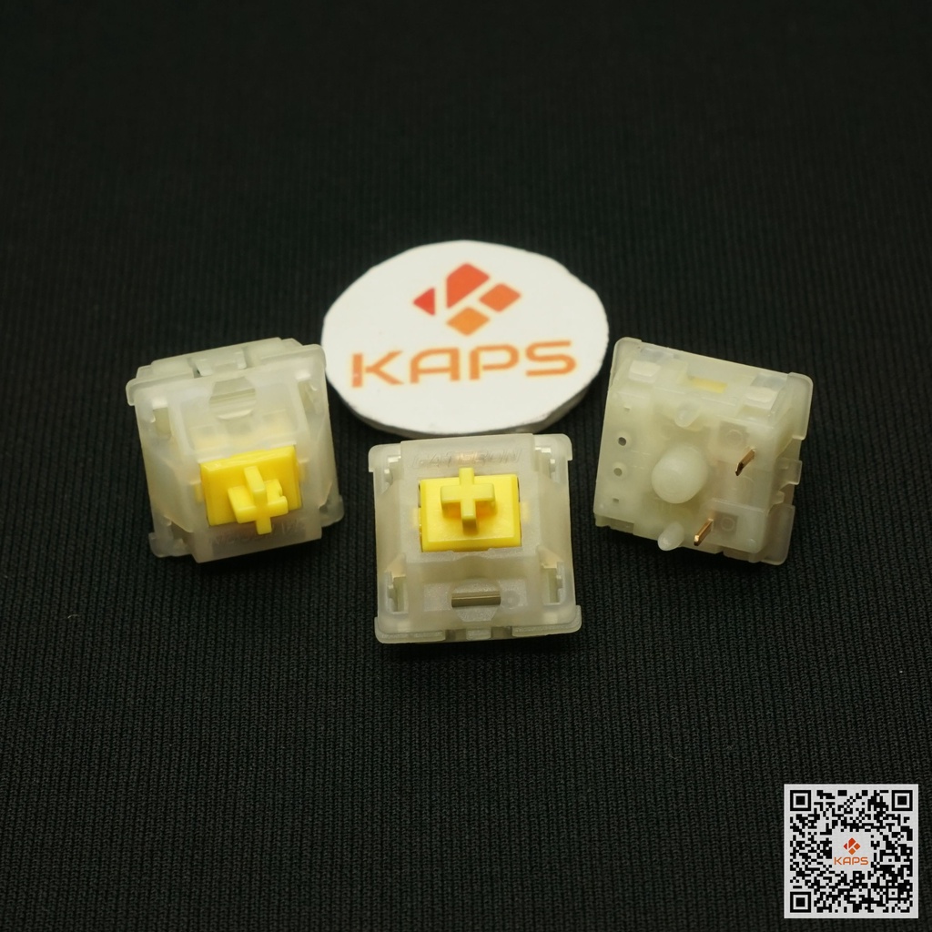 Switch Gateron Milky Yellow Pro | Switch lẻ | Linear Switch | Switch 5 chân | Switch Gateron | Dùng cho bàn phím cơ