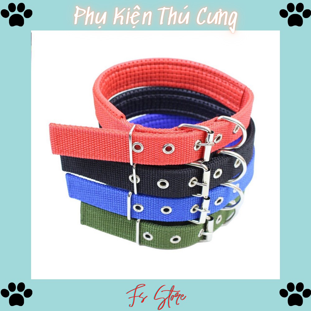 Vòng Cổ Chó, Vòng Cổ Chó Có Lớp đệm sau cổ, vòng cổ từ 28cm - 63cm, V4