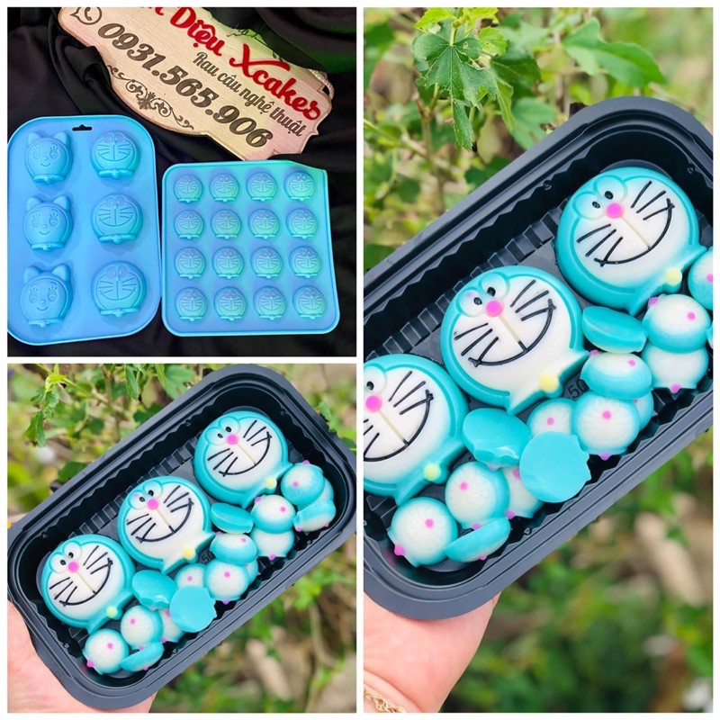 Khuôn Silicone Vĩ Doremon Doremi