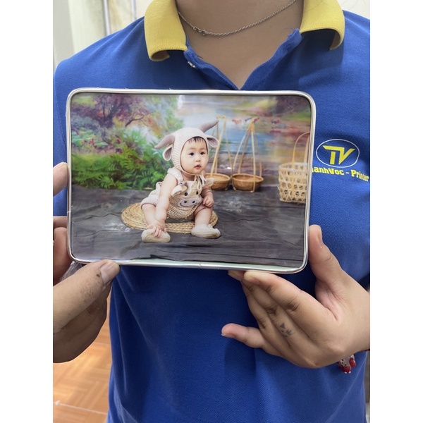 Khung gỗ meka 13x18 bo viền siêu đẹp