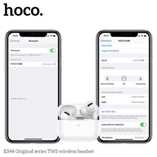 Tai nghe bluetooth mini Pro hoco es48 / ew04 - Hỗ trợ sạc không dây nhấc tai - Cảm biến khi tháo tai