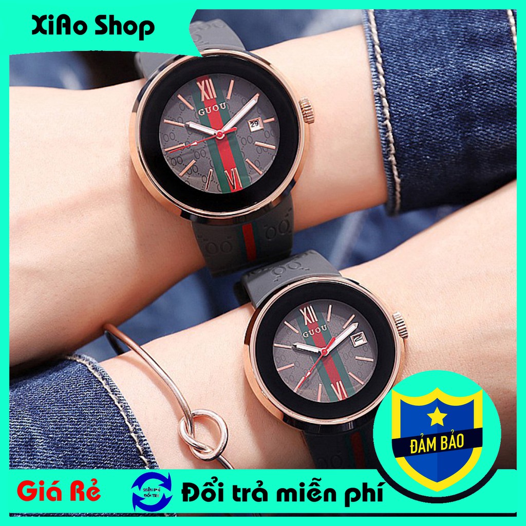 Đồng Hồ Nữ G.U.O.U 8192 Dành Cho Cặp Đôi - Đồng Hồ Thời Trang G.U.O.U Mặt Tròn Unisex XIAO