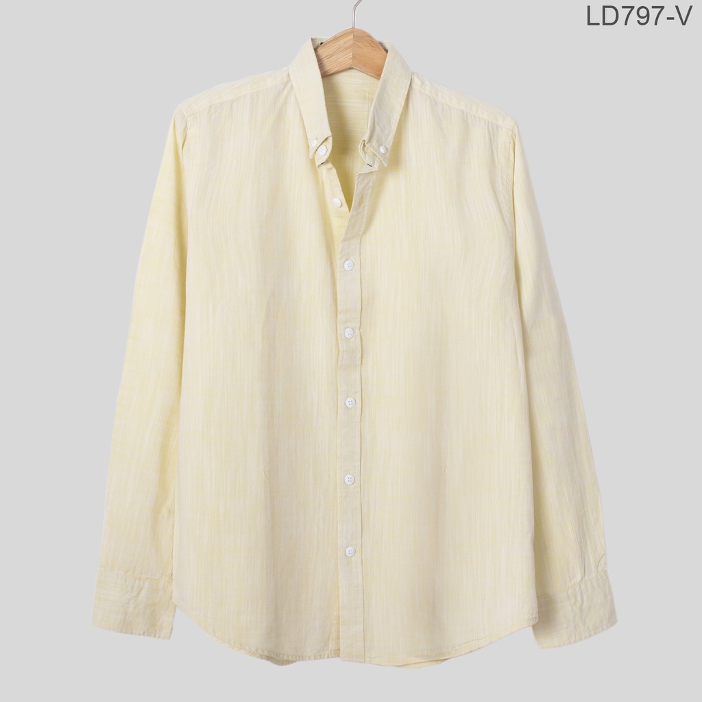Áo sơ mi nam tay dài cao cấp LADOS - 797 form đẹp chất linen mềm mịn thấm hút mồ hôi tốt | BigBuy360 - bigbuy360.vn