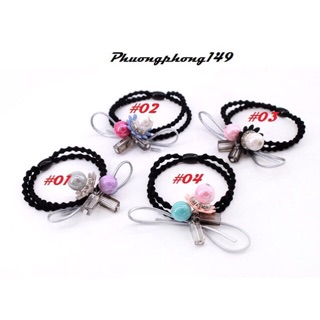 Set 2 Cột tóc cao cấp hạt châu phale handmade